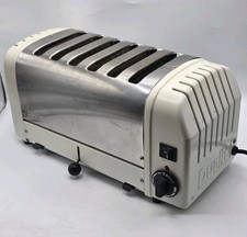 Dualit 6 Slice Toaster Cream Classic Roll Top Design - Timer/ Multi Settings