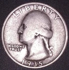 1935-S WASHINGTON QUARTER  25c