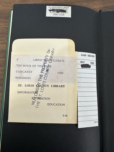 FIRST EDITION The Hour of the Star by Clarice Lispector CARCANET 1986 Hardcover - Photo 11/16