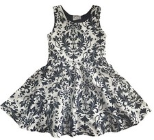 Girls Party Dress Size 5 De Mask Print Excellent Condition Church Wedding