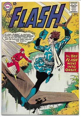 THE FLASH #148 FN+ 6.5 SILVER AGE DC! CAPTAIN BOOMERANG! FLASH GOES INTO ORBIT!