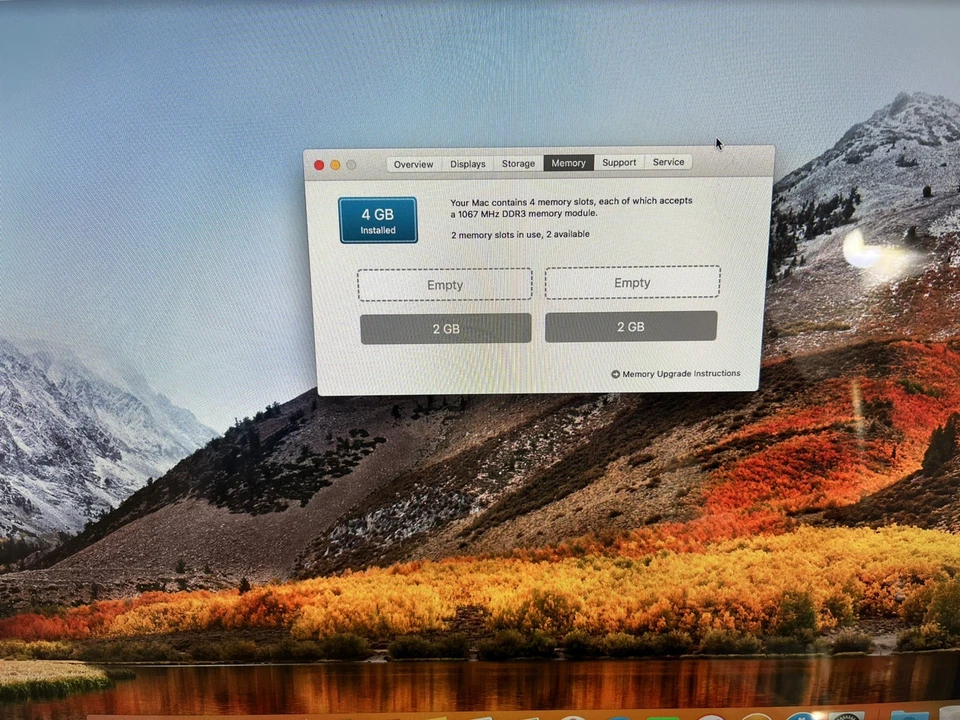 Apple iMac A1311 Intel Core 2 Duo 3.06GHz 1TB HDD 4GB Ram Radeon HD 4670 Sierra - Image 2 of 4