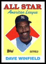 Dave Winfield 1988 Topps New York Yankees MLB READ FREE SHIPPING AutographDen