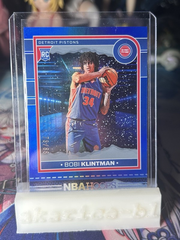 2024-25 NBA Hoops Winter #267 Bobi Klintman Blue Foil #79/88