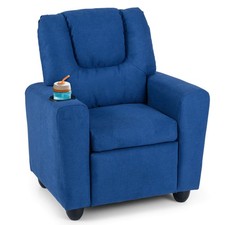Kids Recliner with Cup ackrest  Footrest for Boys  GirlsHolder w/Adjustable B