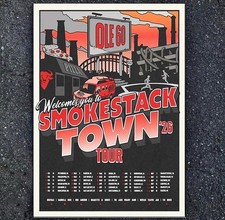 HOT! Smokestack Town Tour 2026 Poster Print Music Concert Art Wall Decor