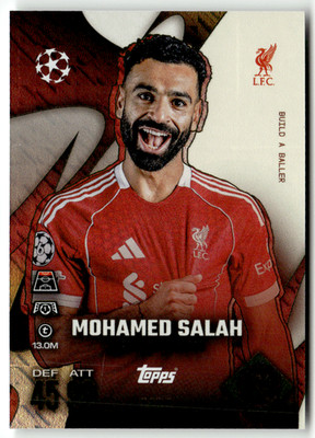 Topps Match Attax CL Extra 2025-26 No. BAB 6 Mohamed Salah Build a Baller