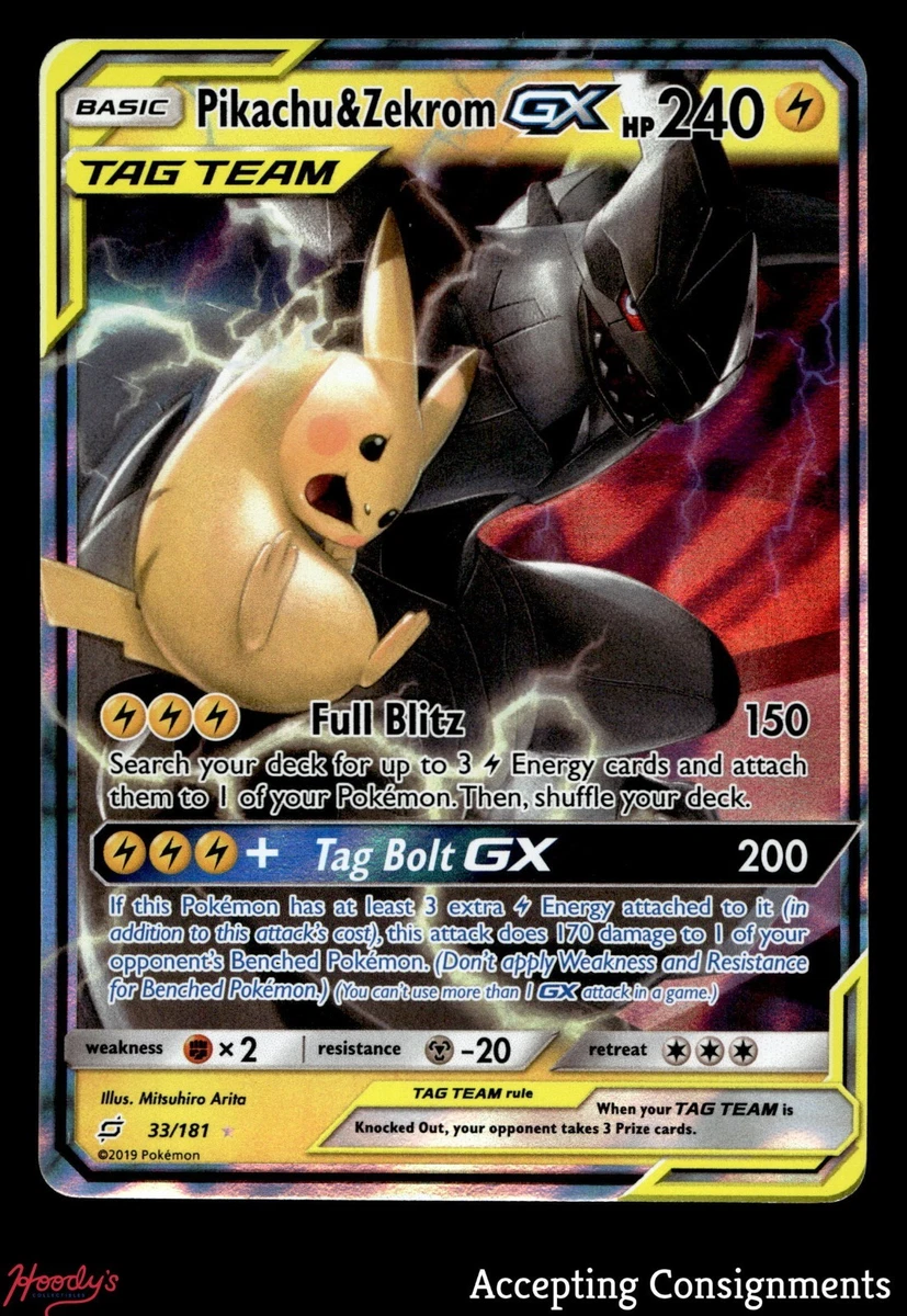 Pikachu & Zekrom GX Pokémon TCG Cards for sale | eBay