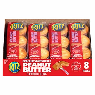 RITZ Peanut Butter Sandwich Crackers 1.38 oz (8-Packs) | eBay