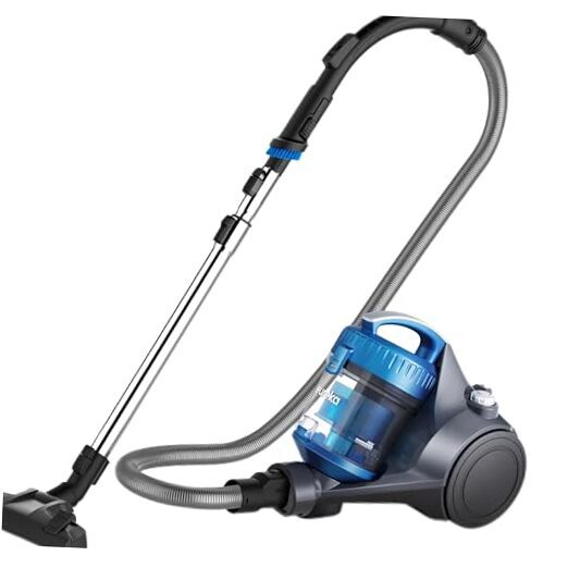 WhirlWind Canister 2.5L Vacuum Cleaner, Lightweight Vac for Bagless Blue