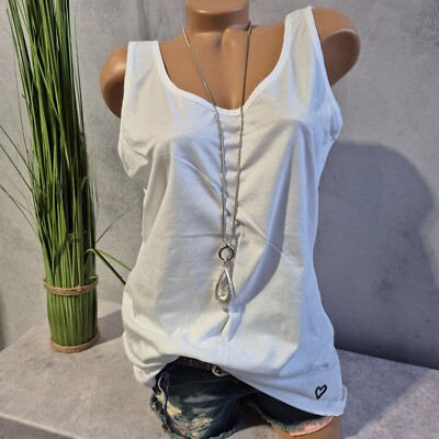 Shirt Top Alife and Kickin weiß Oberteil Gr. M bis XL Damen (8507) NEU