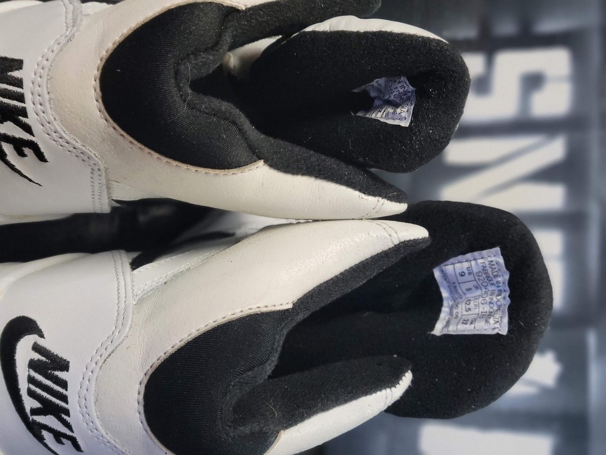 1992 Nike Air Flight HI Top White/Black Vintage Sneaker Shoes