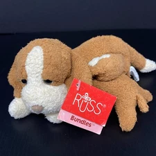 Russ Berrie Luv Pets Bundles Brown Hound Dog Plush 7" Stuffed Animal Mom & Puppy