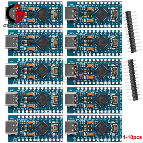 1-10x TYPE-C Pro Micro ATMEGA32U4 DC 5V 16MHz Board For Arduino Replace Pro Mini