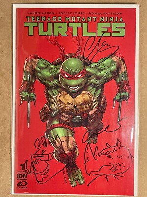 TMNT #1 SDCC Trade Raphael Escorza Variant 2x REMARQUED & SIGNED NM