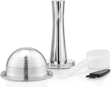 Stainless Steel Refillable Capsules Reusable Coffee Pods Compatible for Nespress