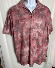 Tommy Bahama Polo Shirt Size Medium Pink Floral
