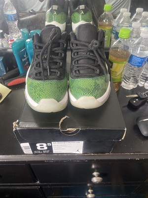 jordan 11 green snake skins