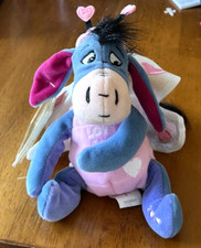 Disney EEYORE Beanie Plush Toy Animal 8" LOVEBUG with tags