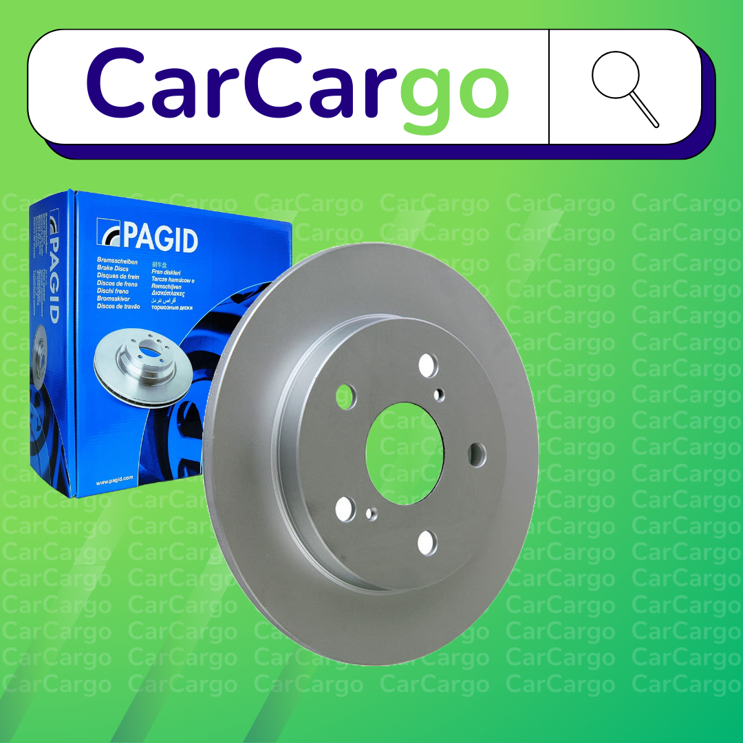 Pagid Solid Rear Brake Discs Pair For Toyota Auris 1.4 D-4D 2007-2012 259 mm