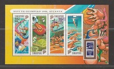 1996 SINGAPORE Atlanta Olympics M/S Unused
