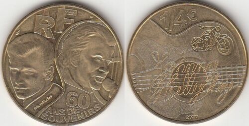 France Monnaie 1/4€ Johnny Hallyday 60 ans de souvenirs 2020 - Photo 1/1