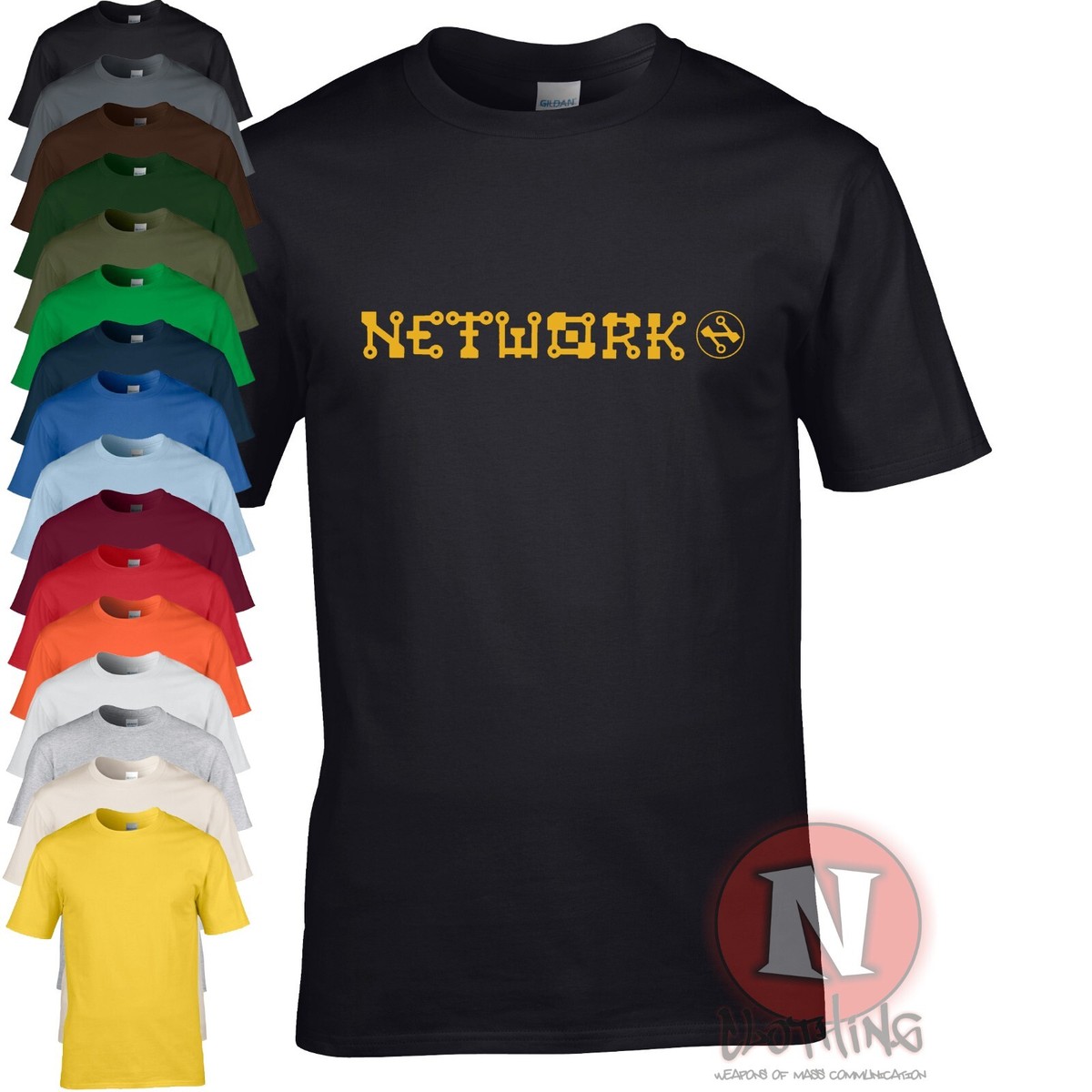 Network records t-shirt Techno dance rave music Electronica Ambient EDM