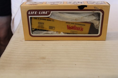 Coche de caja escala HO realista, 40', Kahn's & Sons, amarillo, #3763 | Zustand: New