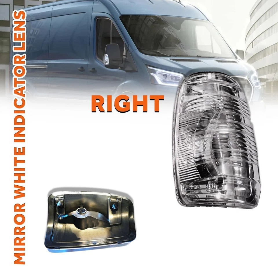 2015-2023 Ford Transit 150 250 espelho luz de seta branca passageiro direito - Imagem 4 de 4