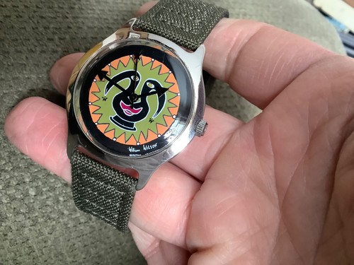 William Wilson Street Pop art hand painted dial watch new batt citizen army band