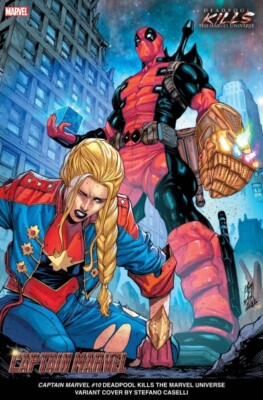 CAPTAIN MARVEL (2023) #10 DEADPOOL KILLS MARVEL UNIVERSE VAR