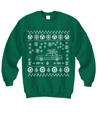 Fox Body Ford Mustang Ugly Christmas Sweater V2 - Sweatshirt