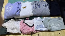 Brandy Melville John Galt Lot of 9 Sweatshirt Dress Baby Tees Tops Christie Gina