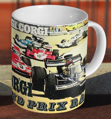 Corgi Grand Prix Rennbox Kunst - Keramik Tee/Kaffee - Tasse Tasse