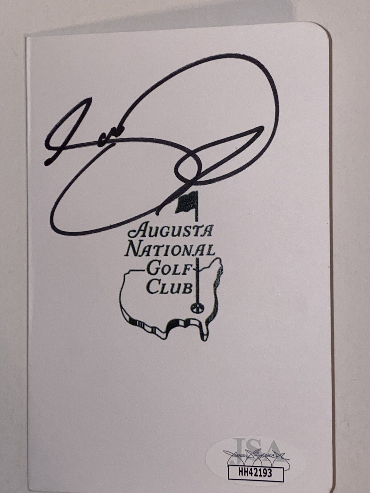Jason Day Autographed Signed Masters Augusta Scorecard JSA (2) 