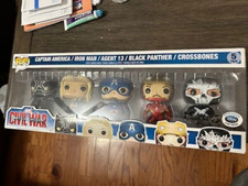 Funko POP Captain America Civil War Disney Store Exclusive 5 Pack 500 Pieces