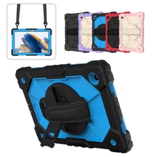 For Samsung Galaxy Tab A8 Rotatable Stand Shockproof Kids Friendly Hybrid Case