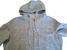 Classic Elements Women's Jacket Size- Medium Petite Full Zip Hooded Floral #c1