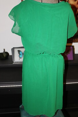 storm green dress Enchanted Forest Ruffle Dress main image 0