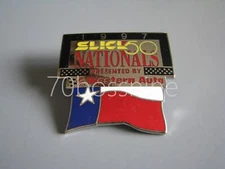 1997 SLICK 50 NATIONALS HOUSTON NHRA DRAG RACING EVENT HAT LAPEL PIN