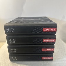 Lot Of 4 Cisco ASA 5506-X Firewall Without Power Cord