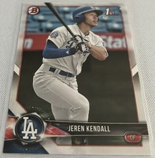 2018 Bowman Baseball Prospects Jeren Kendall Los Angeles Dodgers 1st Bowman #23