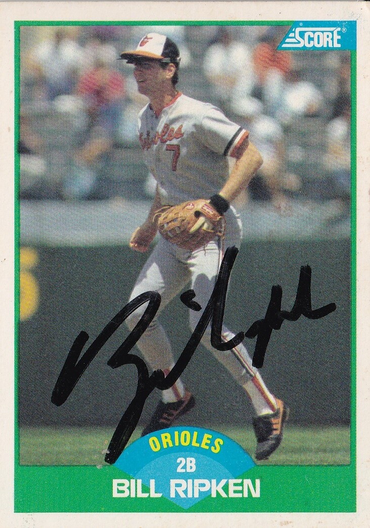 1989 Score Bill Ripken #18 Baltimore Orioles Signed Autographed MLB