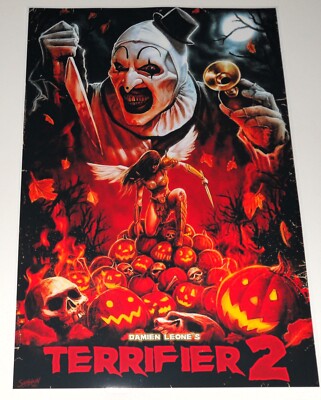 Terrifier 2 Art the Clown 2022 Cult/Extreme Horror Poster 19''x13'' Killer Clown