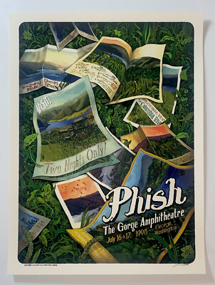 Phish Poster Official The Gorge 1998 Silkscreen S/N LandLand