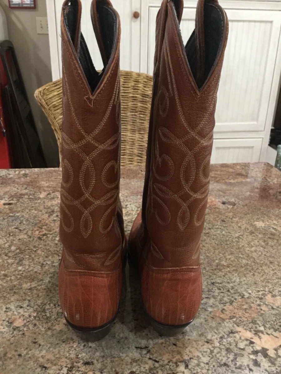 Tony Lama Women's size 7 Lizard Cowboy Boots | eBay