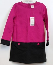 NWT 2010 Gymboree Merry  Bright Cotton Dress sz 5 Pockets Button Cute Girls