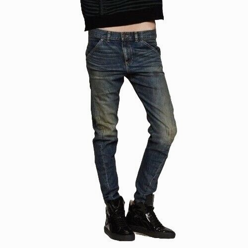 6397 Twisted Seam Jeans Size 26 Skinny Dark and Dirty Wash NP013