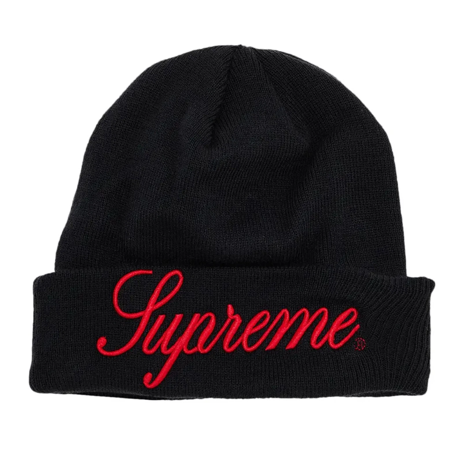 Bonnet bleu marine Supreme x New Era FW24 Script