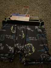 Wonder Nation Boys Multicolor 3 Pack Boxer Brief Underwear Sz Medium NEW